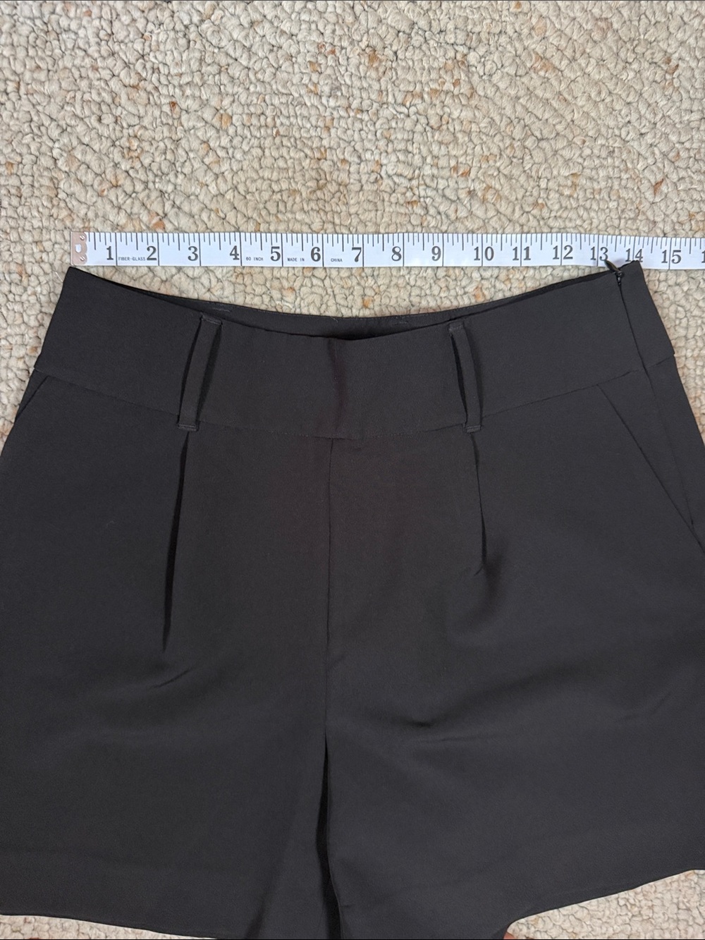 White House Black Market Black Tailored High-Waist Shorts - Picture 4 of 7